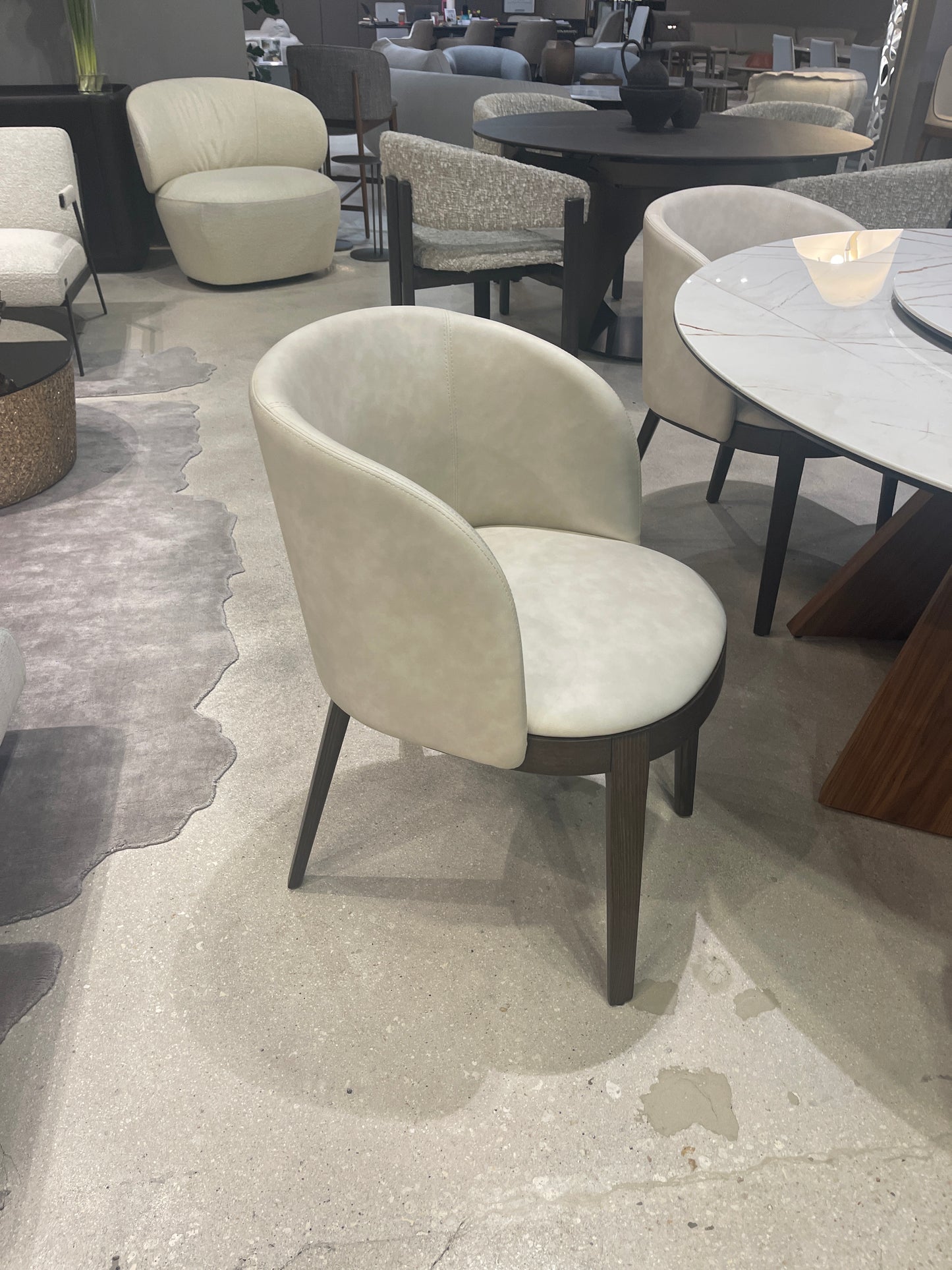 Calligaris Adel Ivory Dining Arm Chair