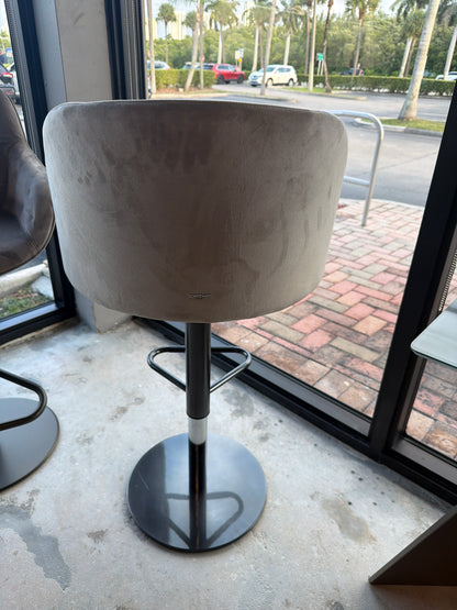 Bontempi Casa Agatha Velvet Bar Stools