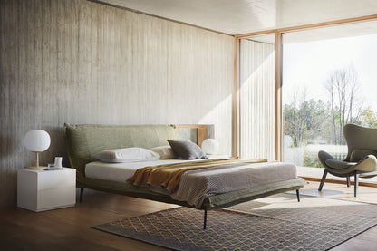 Calligaris Softly King Size Bed in WHITE