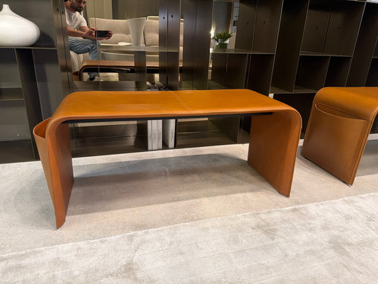 Calligaris Shape Leather Bench