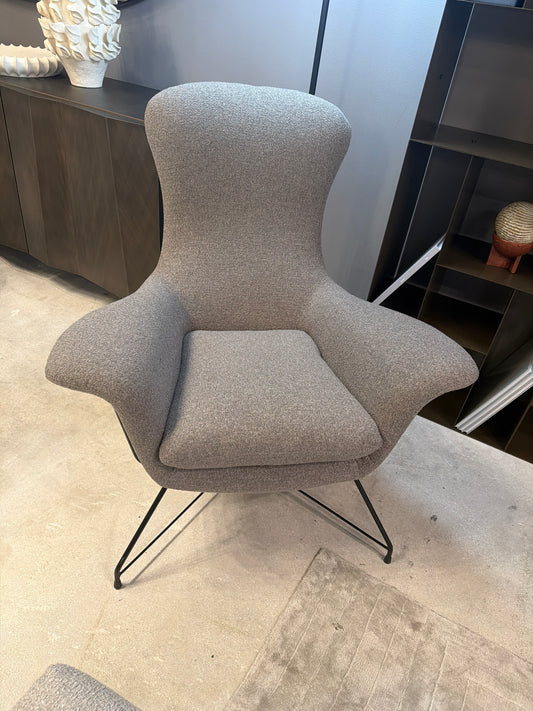 IL Loft Next Grey Fabric Armchair