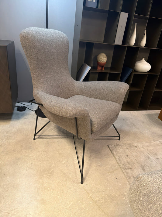 IL Loft Next Grey Fabric Armchair