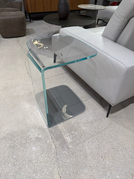 Sovet Clear Glass side C table