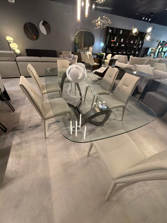 Reflex Angelo Segno Dining Table Glass Top