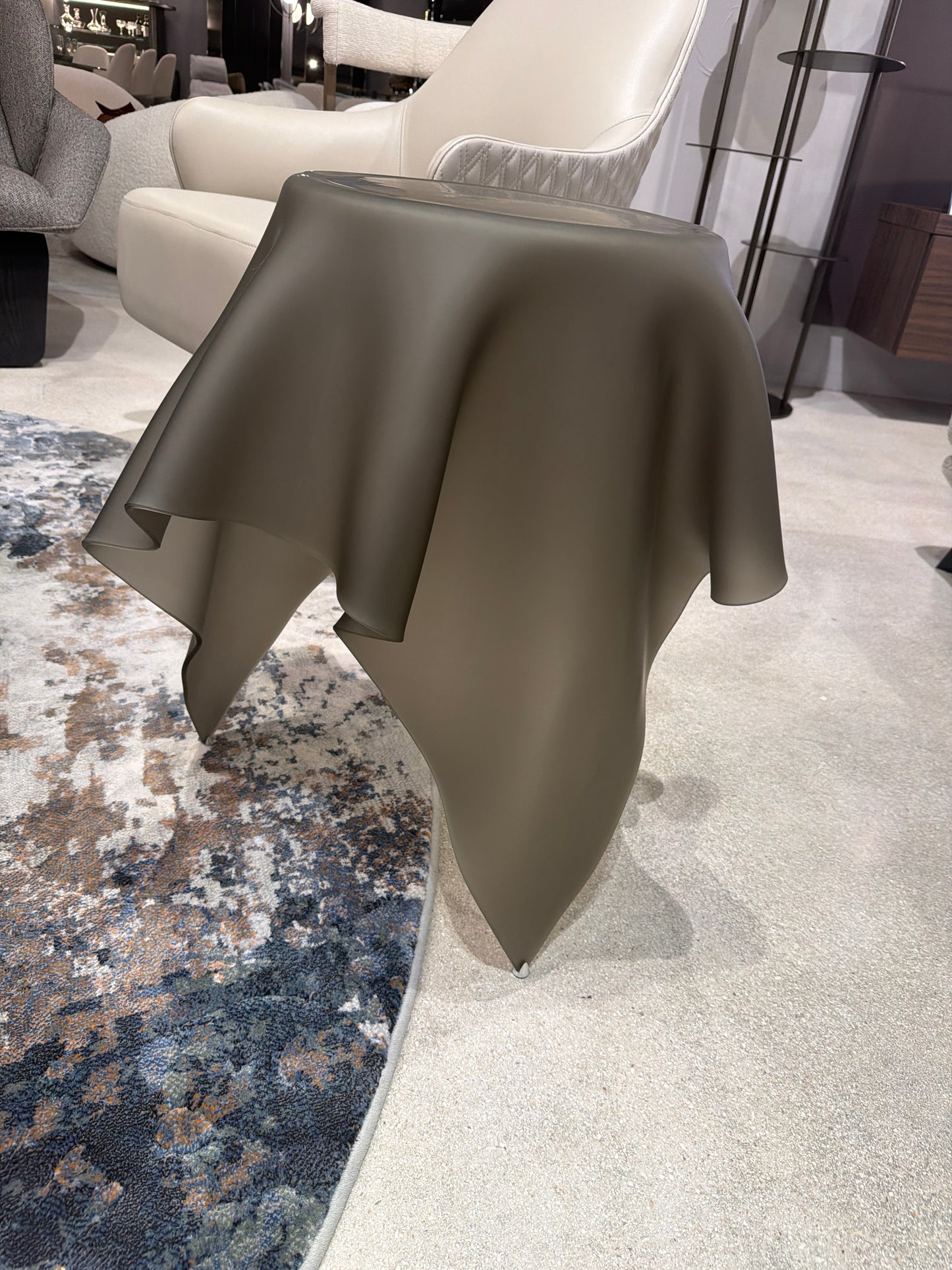 Reflex Angelo Foulard 60 Side Table in Glass