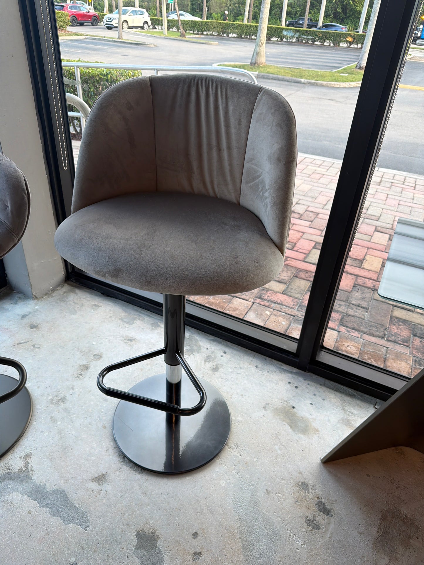 Bontempi Casa Agatha Velvet Bar Stools