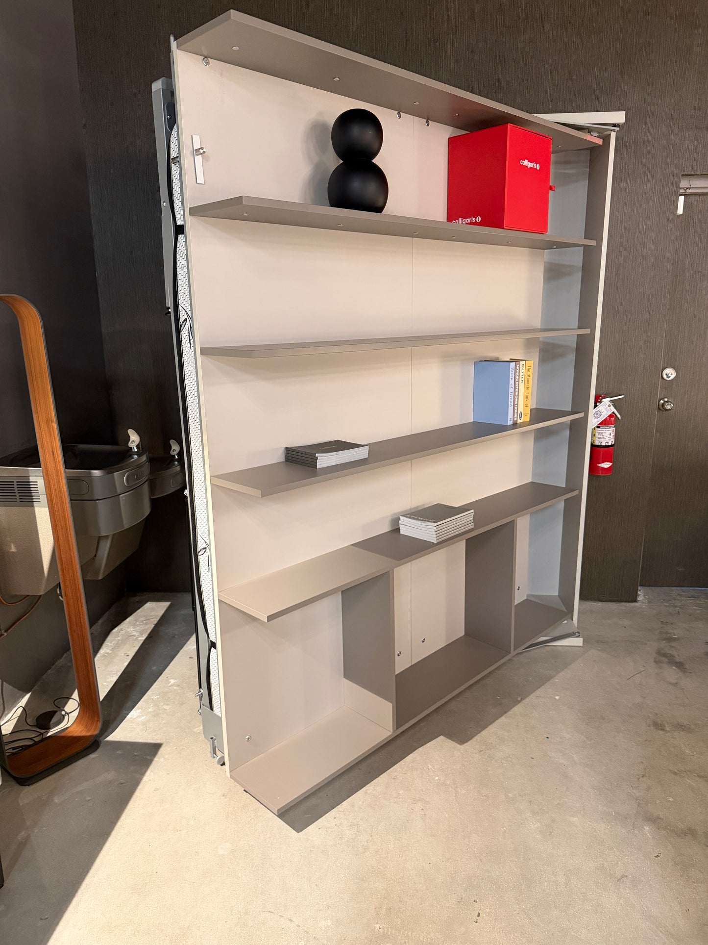 Smart Beds- Bookcase Murphy Bed with Matress