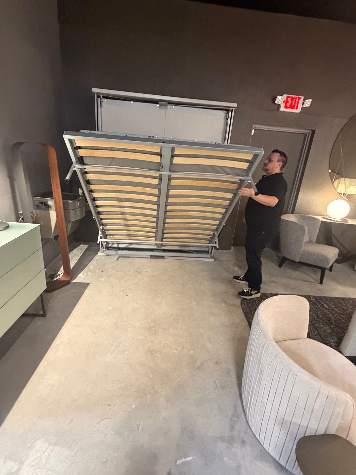 Smart Beds- Bookcase Murphy Bed with Matress