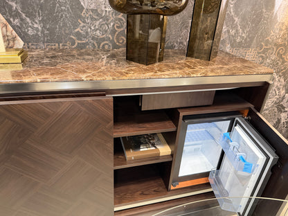 Smania Mayson Sideboard with Stone Top and Refrigerator