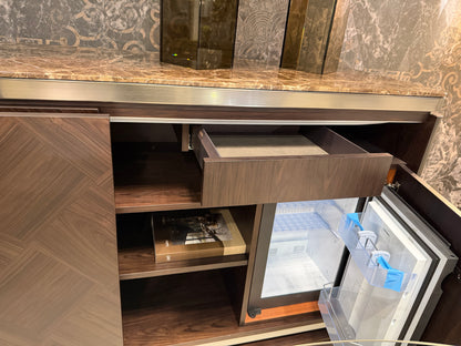 Smania Mayson Sideboard with Stone Top and Refrigerator