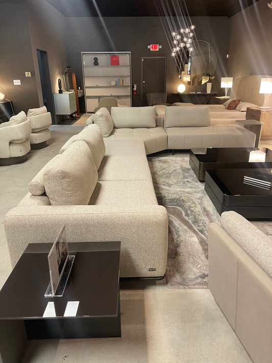 Nicoline Cortina Sofa, Fabric/ Leather Italian