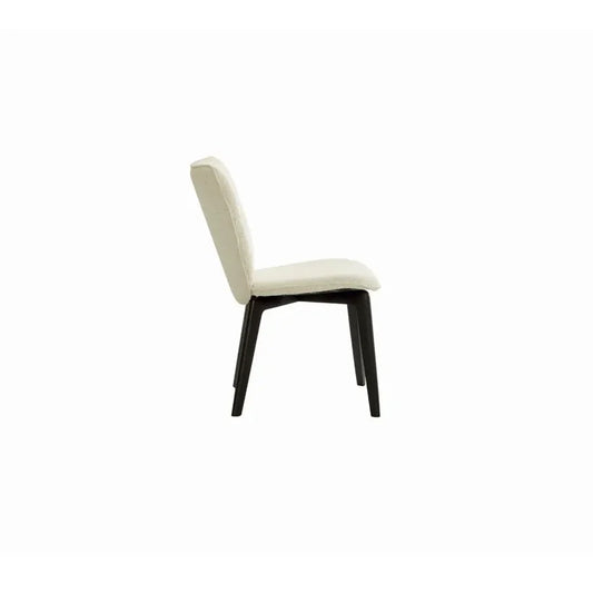 Tonin Casa Tender Dining Chair Panna Nabuk Seat + Black Ash Legs