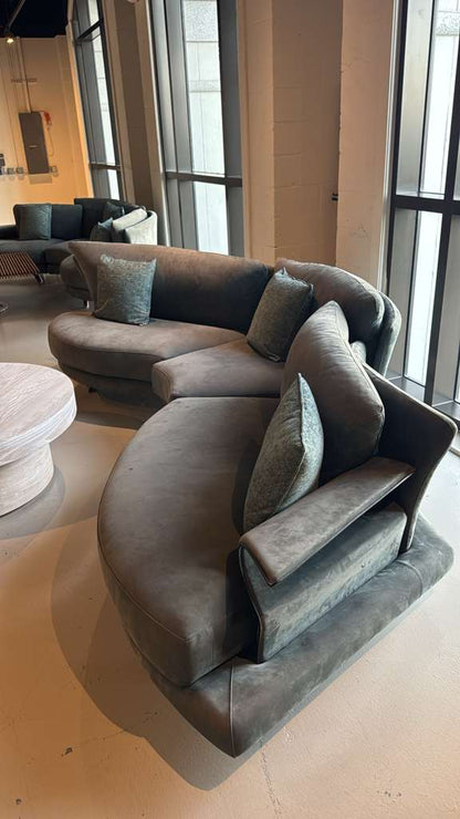 Il Loft SuperRoy S Shaped In Pale Blue in Nabuk Leather