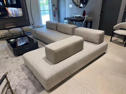 Nicoline Bresso Sectional Sofa in Fabric/Leather