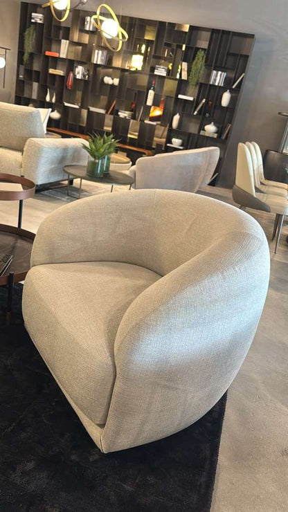 Arketipo Touch me Swivel  Arm Chair in light grey
