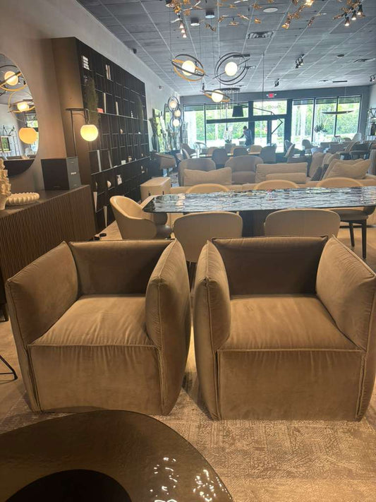 GYForm Yole Armchair in Velvet Upholstery