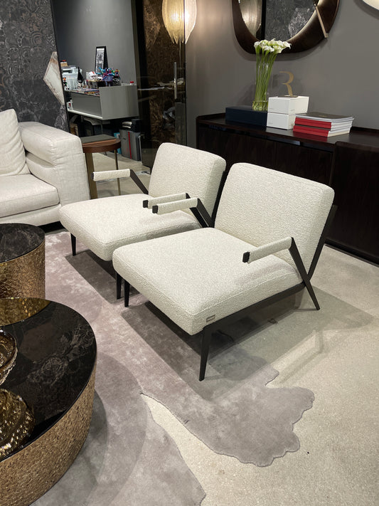 Nicoline Lima Arm Chair in Boucle Ivory