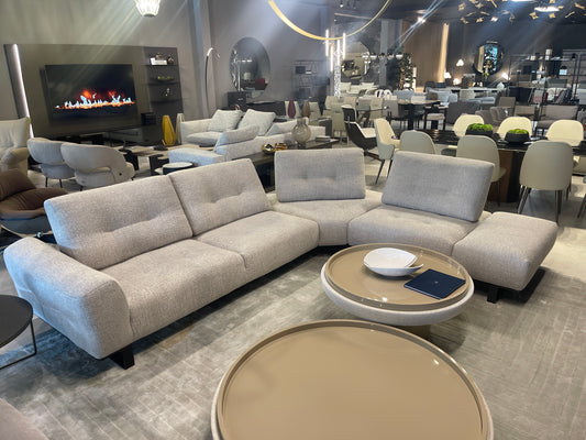 Italia Lounge Galileo Sofa/ Sectional in light taupe