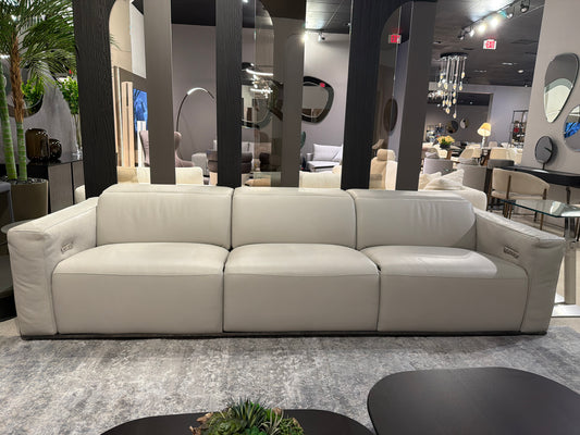 Italia Lounge Leather Momenti Sofa/ Sectional in Off white