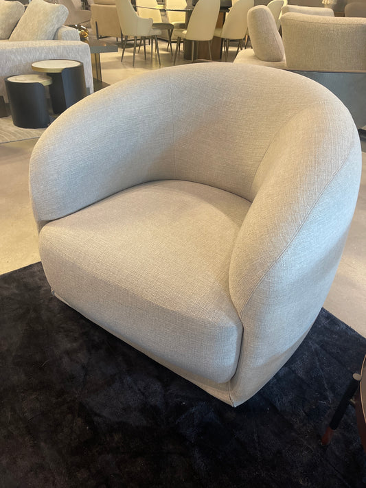 Arketipo Touch me Swivel  Arm Chair in light grey
