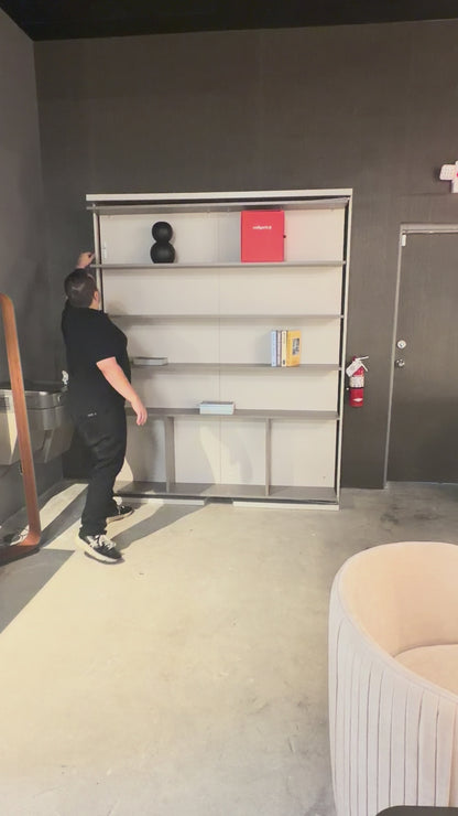 Smart Beds- Bookcase Murphy Bed with Matress