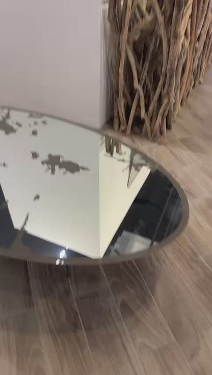 Il Loft Shatter Nesting Coffee Table w Mirror Finish