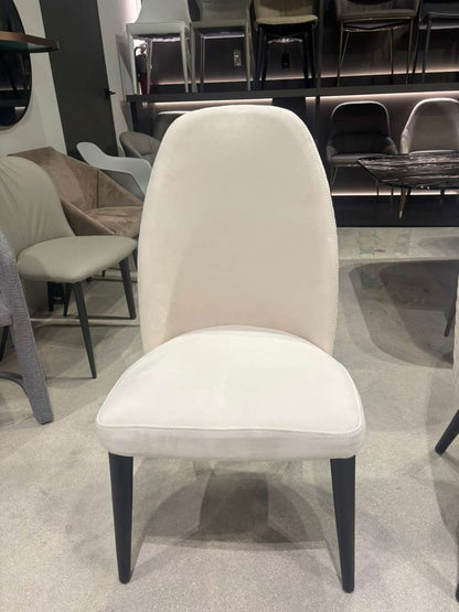 Stone International Victoria Dining  Arm Chair- Nabuk Quilted Ivory